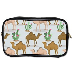 Camels Cactus Desert Pattern Toiletries Bag (Two Sides)