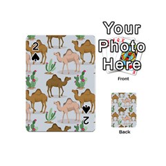 Camels Cactus Desert Pattern Playing Cards 54 Designs (Mini)