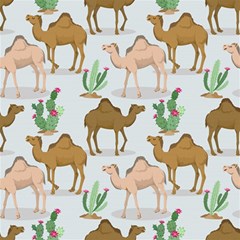 Camels Cactus Desert Pattern Play Mat (Rectangle)