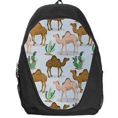 Camels Cactus Desert Pattern Backpack Bag