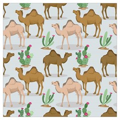 Camels Cactus Desert Pattern Lightweight Scarf 