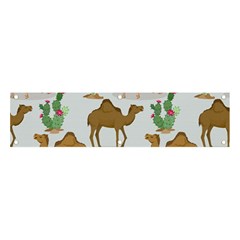 Camels Cactus Desert Pattern Banner and Sign 4  x 1 