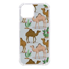 Camels Cactus Desert Pattern iPhone 14 TPU UV Print Case