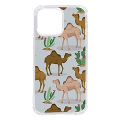 Camels Cactus Desert Pattern iPhone 14 Pro Max TPU UV Print Case