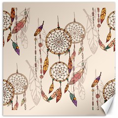 Coloured Dreamcatcher Background Canvas 12  X 12 