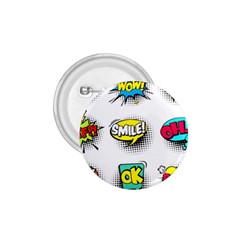 Set Colorful Comic Speech Bubbles 1.75  Buttons