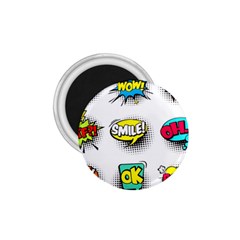 Set Colorful Comic Speech Bubbles 1 75  Magnets