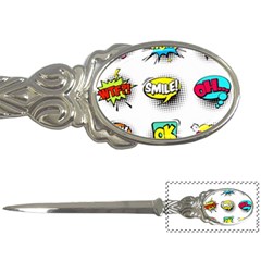 Set Colorful Comic Speech Bubbles Letter Opener