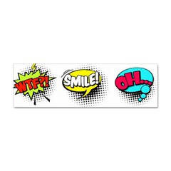 Set Colorful Comic Speech Bubbles Sticker (Bumper)