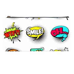 Set Colorful Comic Speech Bubbles Pencil Case