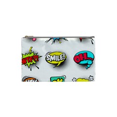 Set Colorful Comic Speech Bubbles Cosmetic Bag (small) by Hannah976