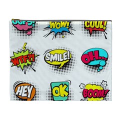 Set Colorful Comic Speech Bubbles Cosmetic Bag (xl) by Hannah976