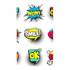 Set Colorful Comic Speech Bubbles Memory Card Reader (Rectangular)