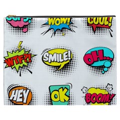 Set Colorful Comic Speech Bubbles Cosmetic Bag (XXXL)
