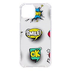 Set Colorful Comic Speech Bubbles iPhone 14 TPU UV Print Case