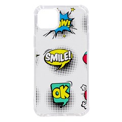 Set Colorful Comic Speech Bubbles iPhone 14 Plus TPU UV Print Case