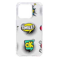 Set Colorful Comic Speech Bubbles iPhone 14 Pro TPU UV Print Case