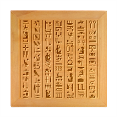 Egyptian Hieroglyphs Ancient Egypt Letters Papyrus Background Vector Old Egyptian Hieroglyph Writing Wood Photo Frame Cube