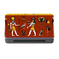 Ancient Egyptian Religion Seamless Pattern Memory Card Reader With Cf