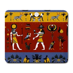 Ancient Egyptian Religion Seamless Pattern Large Mousepad