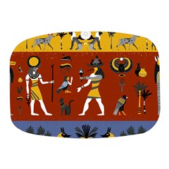 Ancient Egyptian Religion Seamless Pattern Mini Square Pill Box