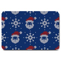 Santa Clauses Wallpaper Large Doormat