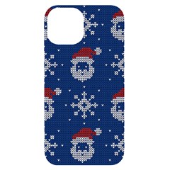 Santa Clauses Wallpaper Iphone 14 Black Uv Print Case by artworkshop