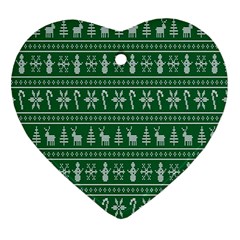 Wallpaper Ugly Sweater Backgrounds Christmas Ornament (heart) by artworkshop