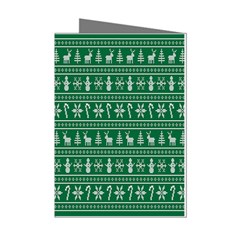 Wallpaper Ugly Sweater Backgrounds Christmas Mini Greeting Cards (pkg Of 8)