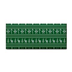 Wallpaper Ugly Sweater Backgrounds Christmas Hand Towel by artworkshop
