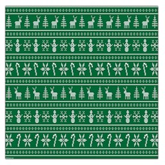 Wallpaper Ugly Sweater Backgrounds Christmas Square Satin Scarf (36  X 36 ) by artworkshop