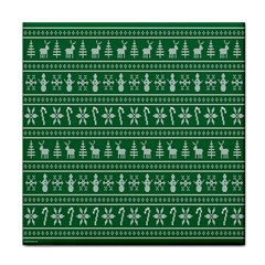 Wallpaper Ugly Sweater Backgrounds Christmas Face Towel by artworkshop