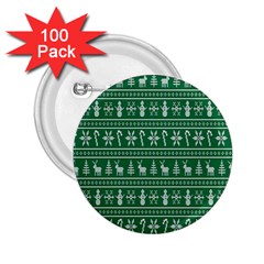 Wallpaper Ugly Sweater Backgrounds Christmas 2 25  Buttons (100 Pack)  by artworkshop