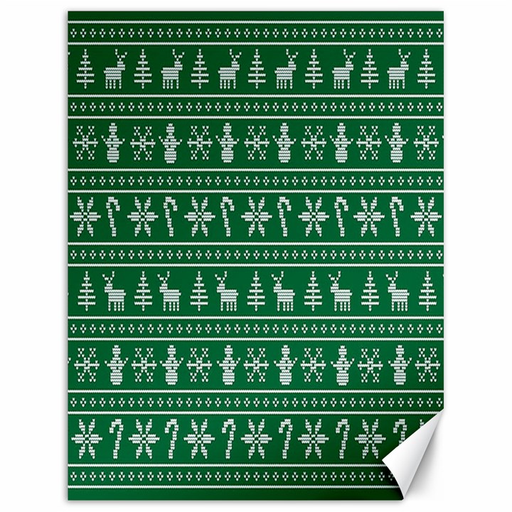 Wallpaper Ugly Sweater Backgrounds Christmas Canvas 18  x 24 