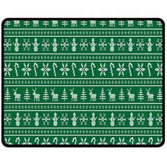 Wallpaper Ugly Sweater Backgrounds Christmas Two Sides Fleece Blanket (medium) by artworkshop