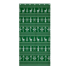 Wallpaper Ugly Sweater Backgrounds Christmas Shower Curtain 36  X 72  (stall)  by artworkshop