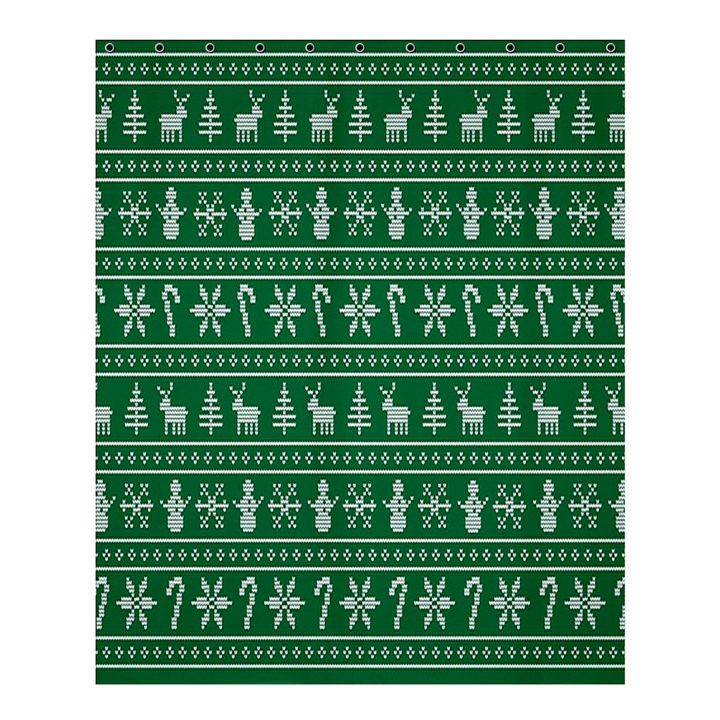 Wallpaper Ugly Sweater Backgrounds Christmas Shower Curtain 60  x 72  (Medium) 