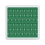 Wallpaper Ugly Sweater Backgrounds Christmas Memory Card Reader (Square) Front