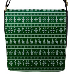 Wallpaper Ugly Sweater Backgrounds Christmas Flap Closure Messenger Bag (s) by artworkshop