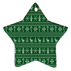 Wallpaper Ugly Sweater Backgrounds Christmas Ornament (star) by artworkshop