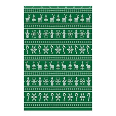 Wallpaper Ugly Sweater Backgrounds Christmas Shower Curtain 48  X 72  (small)  by artworkshop