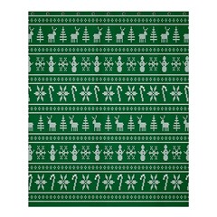 Wallpaper Ugly Sweater Backgrounds Christmas Shower Curtain 60  X 72  (medium)  by artworkshop