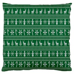 Wallpaper Ugly Sweater Backgrounds Christmas Standard Premium Plush Fleece Cushion Case (one Side) by artworkshop