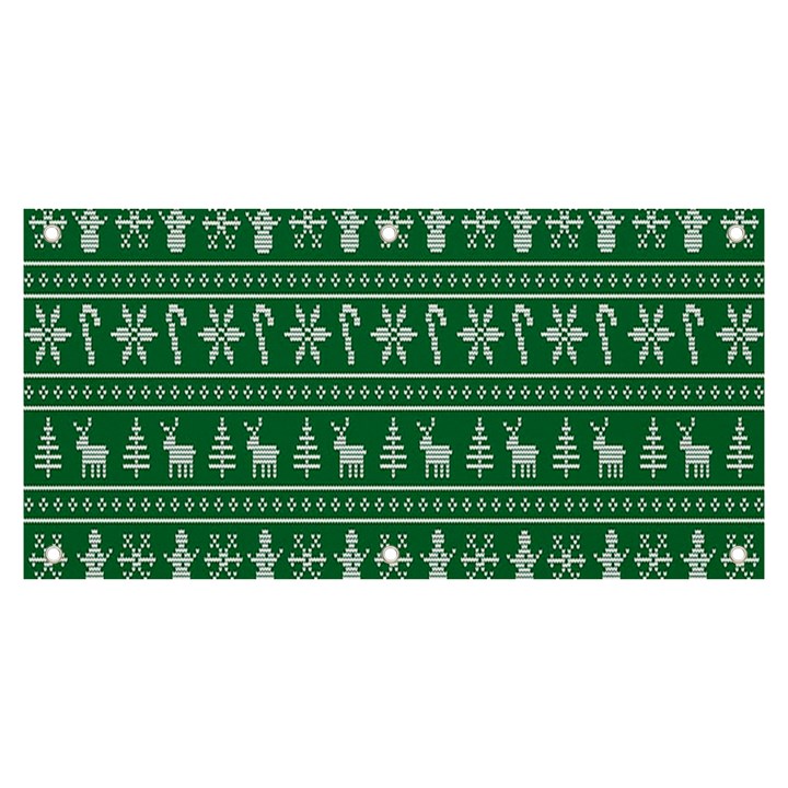 Wallpaper Ugly Sweater Backgrounds Christmas Banner and Sign 6  x 3 