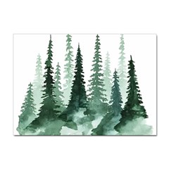 Tree Watercolor Painting Pine Forest Sticker A4 (100 pack)