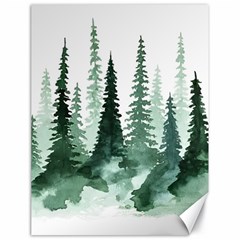 Tree Watercolor Painting Pine Forest Canvas 18  X 24  by Hannah976