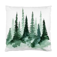 Tree Watercolor Painting Pine Forest Standard Cushion Case (Two Sides)