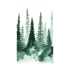 Tree Watercolor Painting Pine Forest Memory Card Reader (Rectangular)