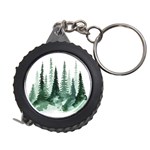 Tree Watercolor Painting Pine Forest Measuring Tape Front