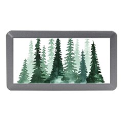 Tree Watercolor Painting Pine Forest Memory Card Reader (Mini)